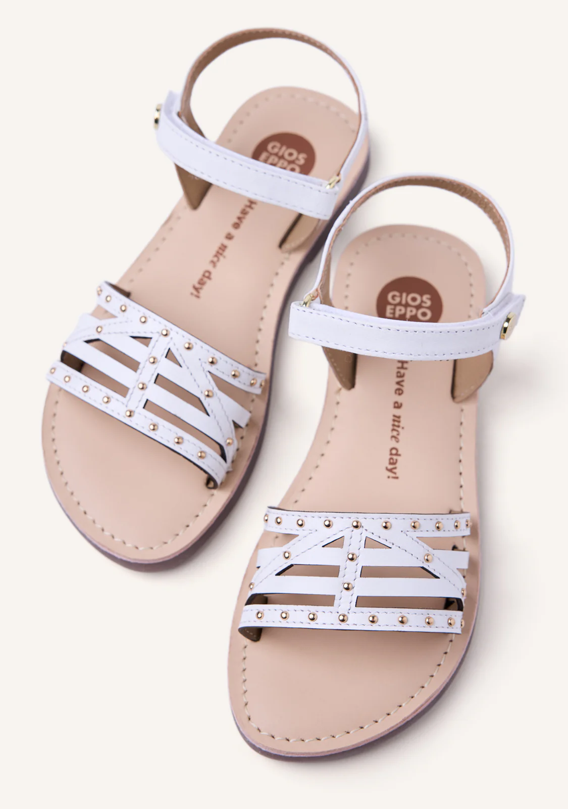 STUDDED LEATHER SANDALS YSTAD - Image 3