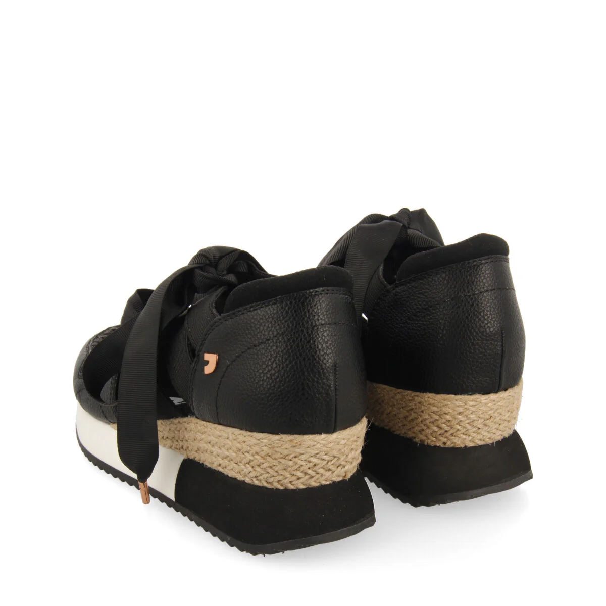 Tassin women's black espadrille sneakers - Image 4