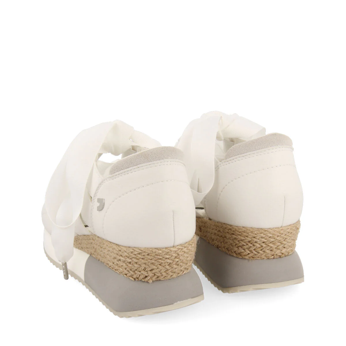 Tassin women's white espadrille sneakers - Image 4