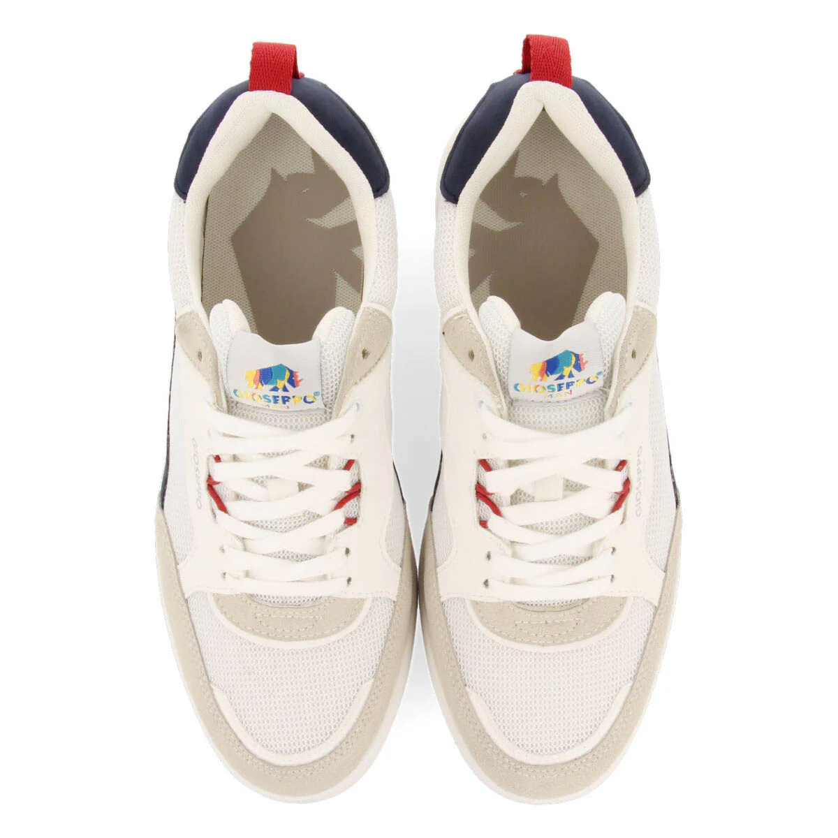 Taxco men's white sneakers with colourful touches - Image 3