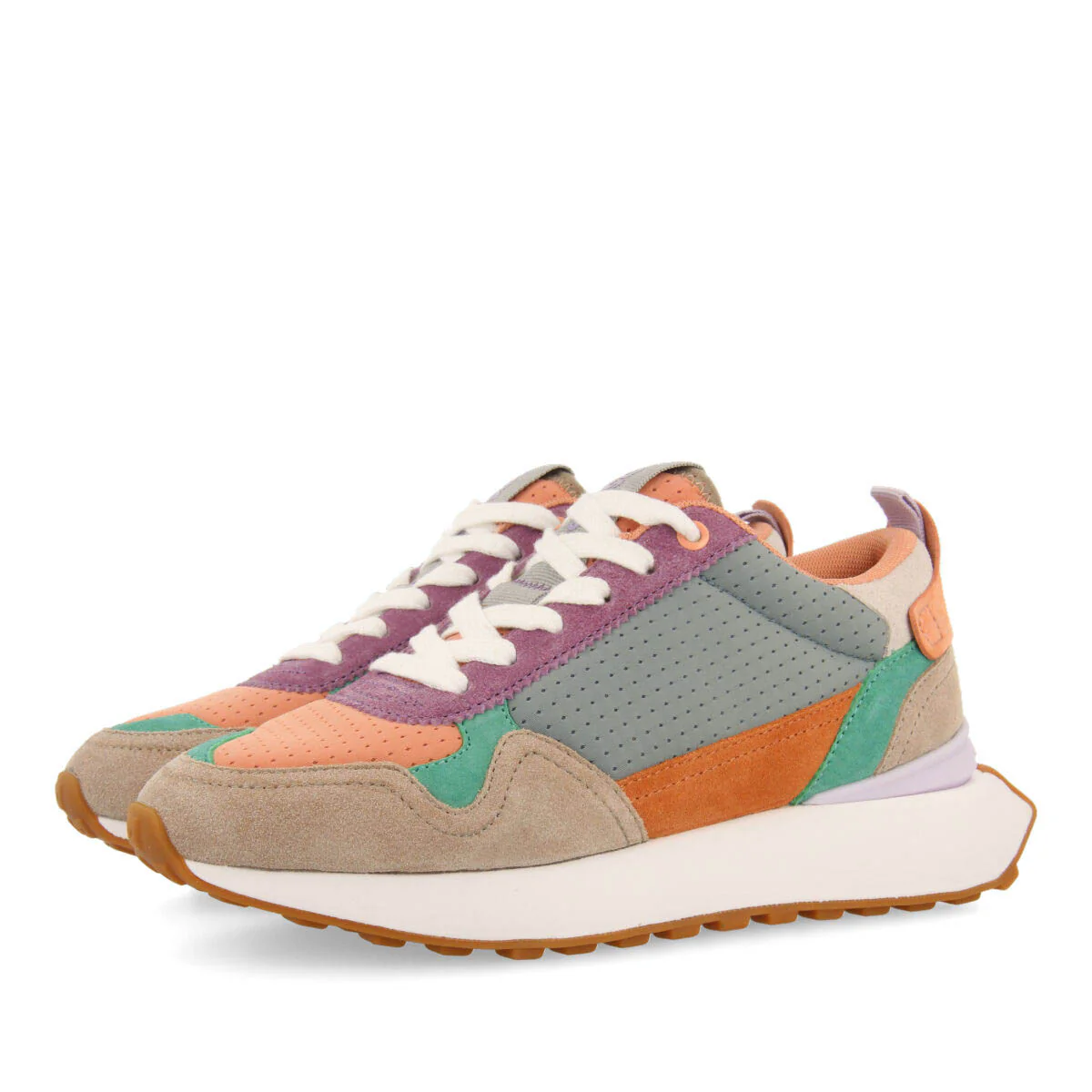 Telfes women's multicoloured retro sneakers - Image 3