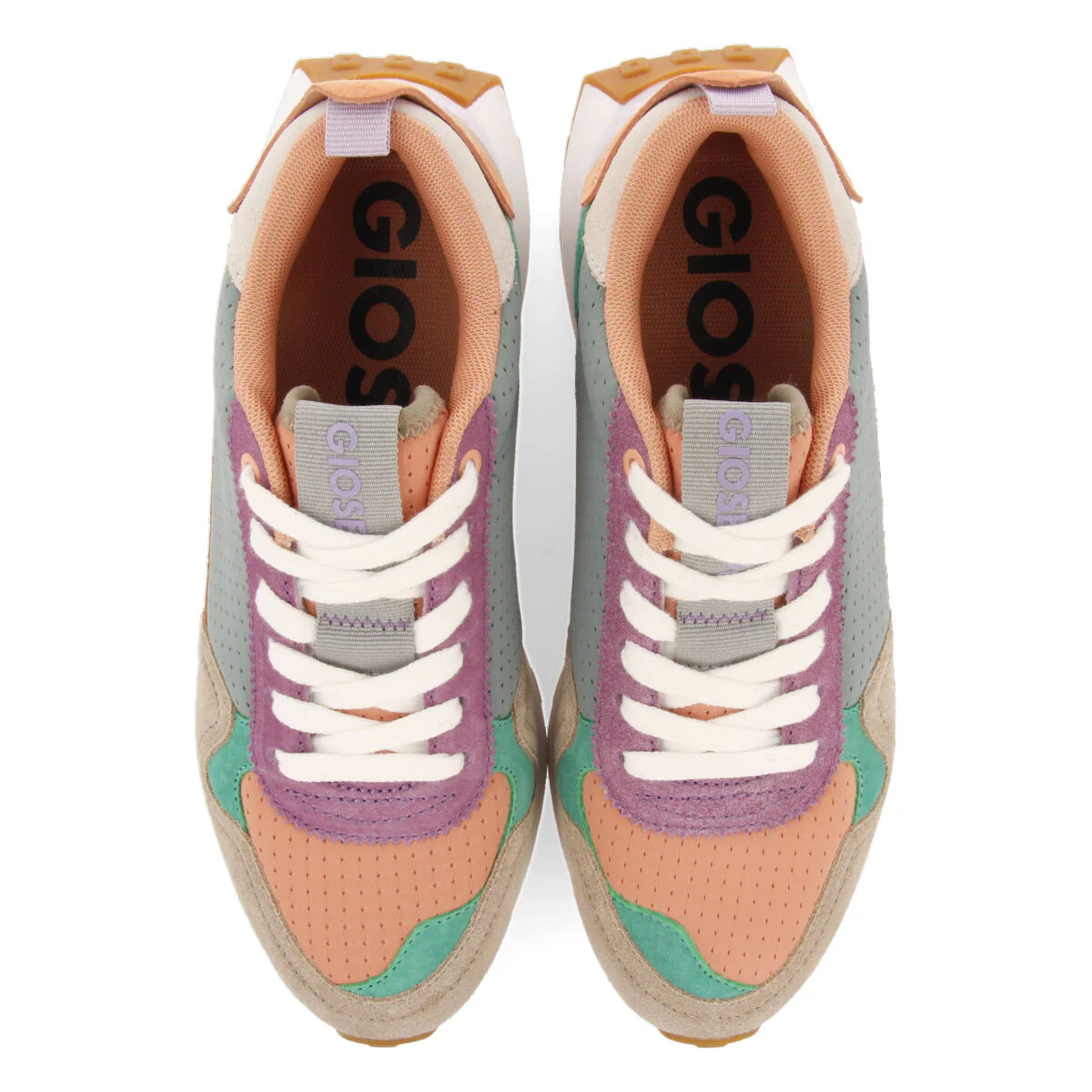 Telfes women's multicoloured retro sneakers - Image 4