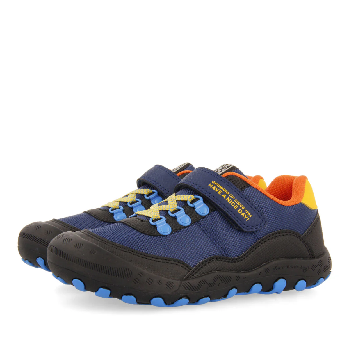Thurso children's navy blue hiking sneakers - Image 2