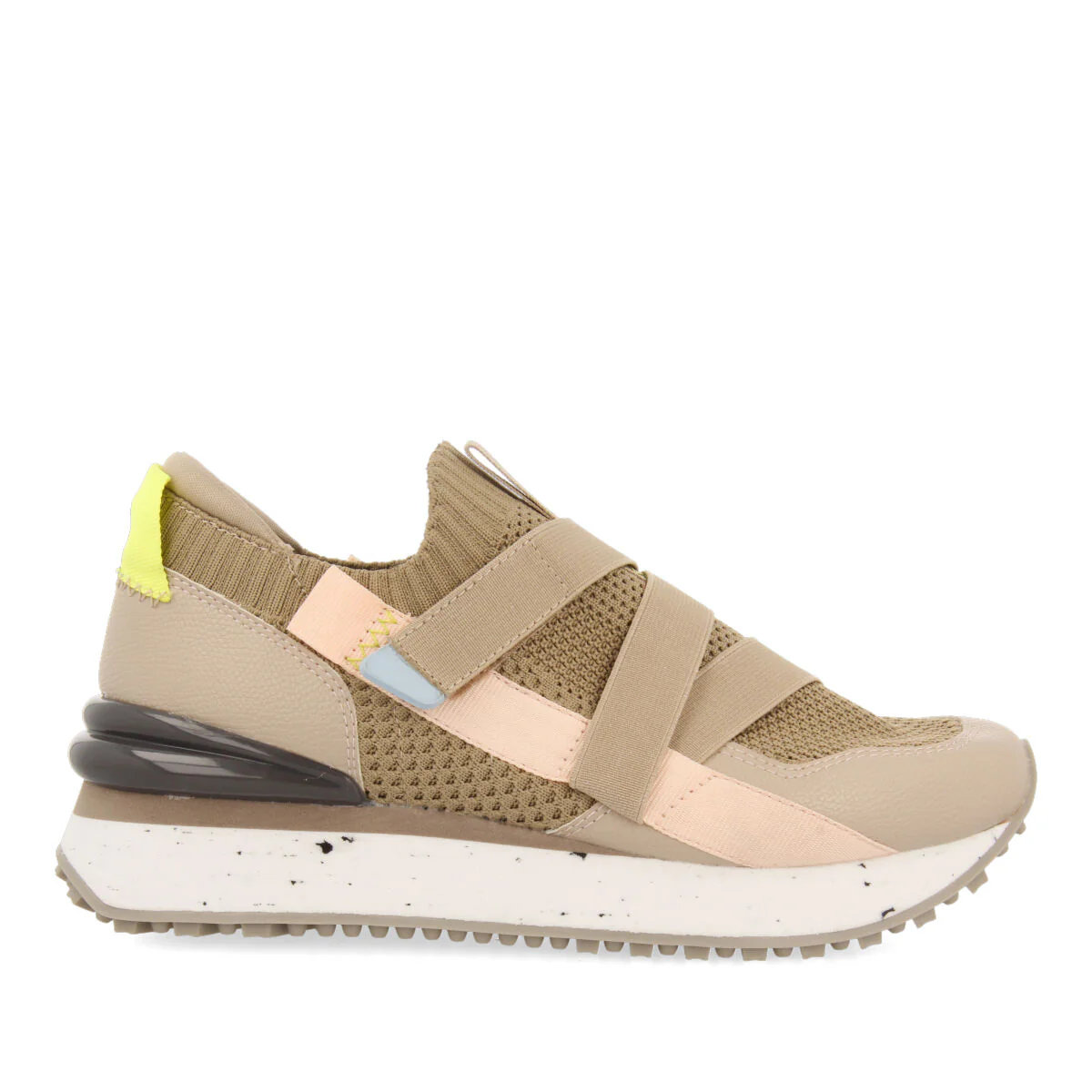 Tole women's beige sock-style sneakers with straps