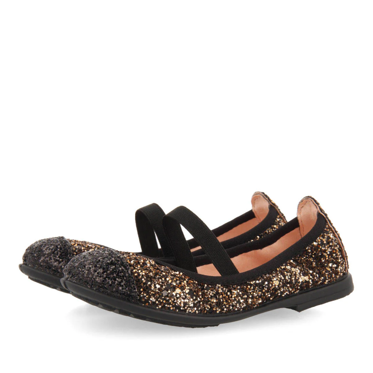 Tranent girls' two-tone glittery ballet flats - Image 2