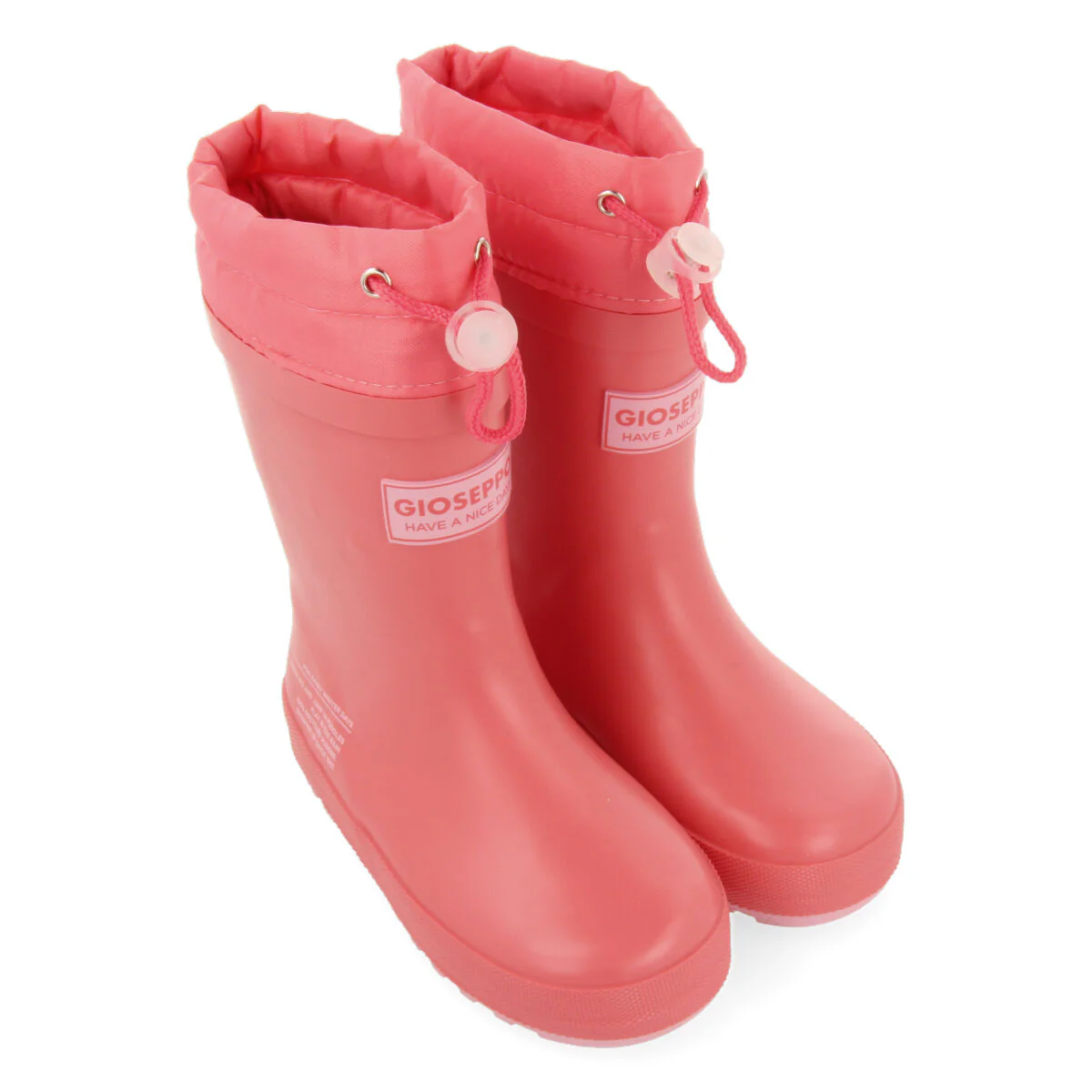 Veblem children's fuchsia welly boots - Image 2