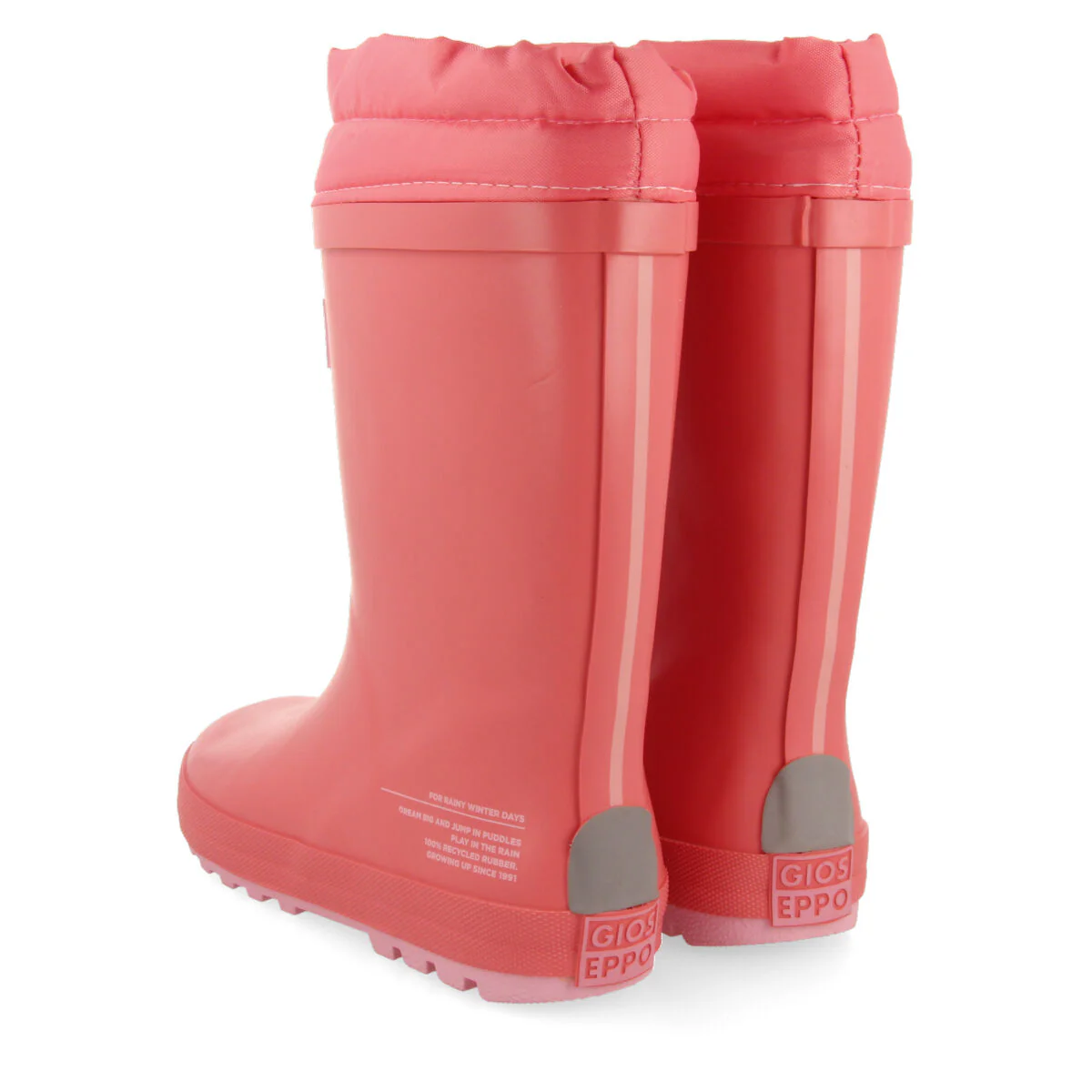 Veblem children's fuchsia welly boots - Image 3