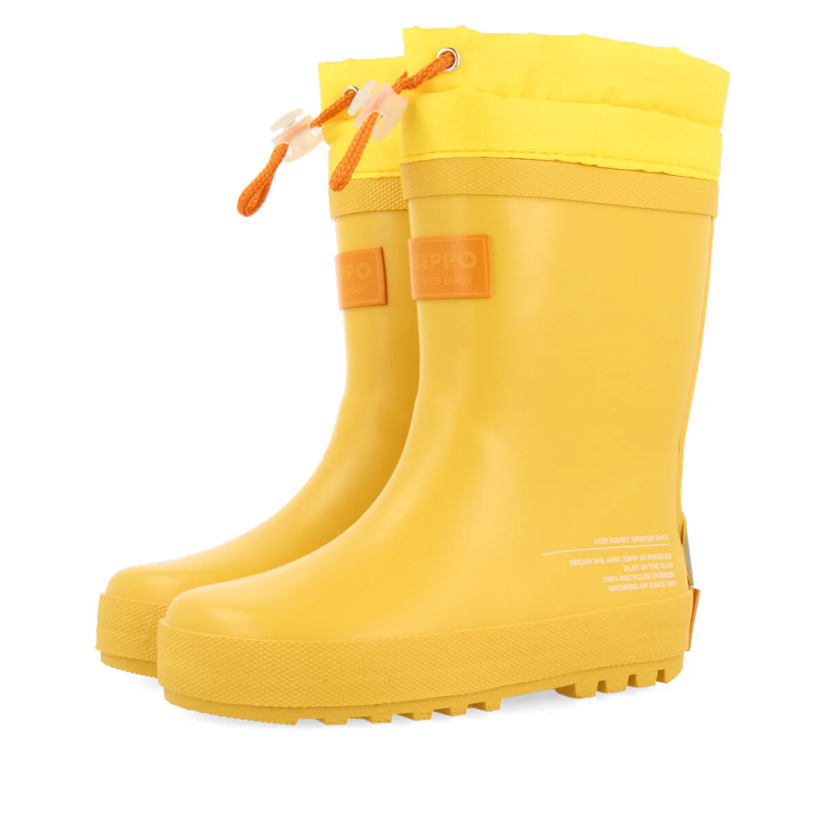 Veblem children's yellow welly boots - Image 4