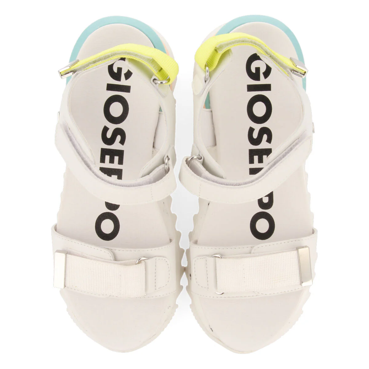 Viersat women's sporty white sandals - Image 4