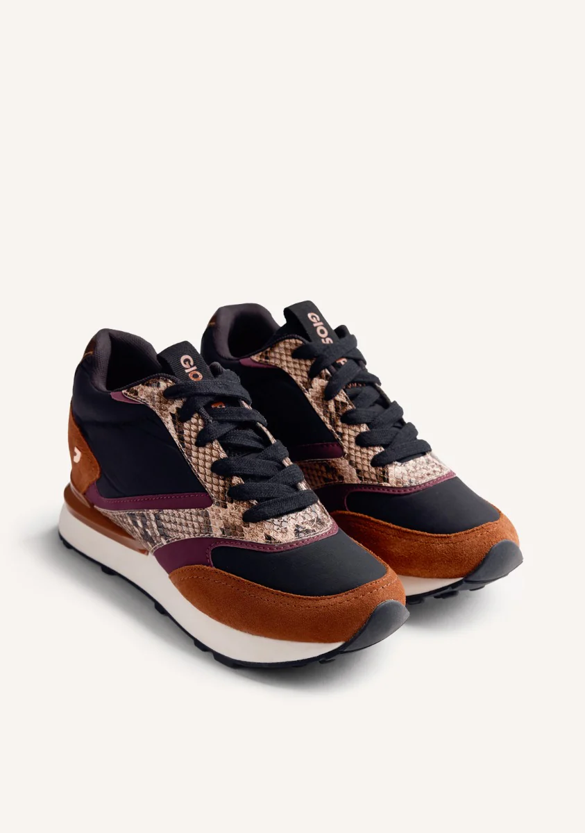 WEDGE LEATHER SNEAKERS HEMLOCK - Image 2