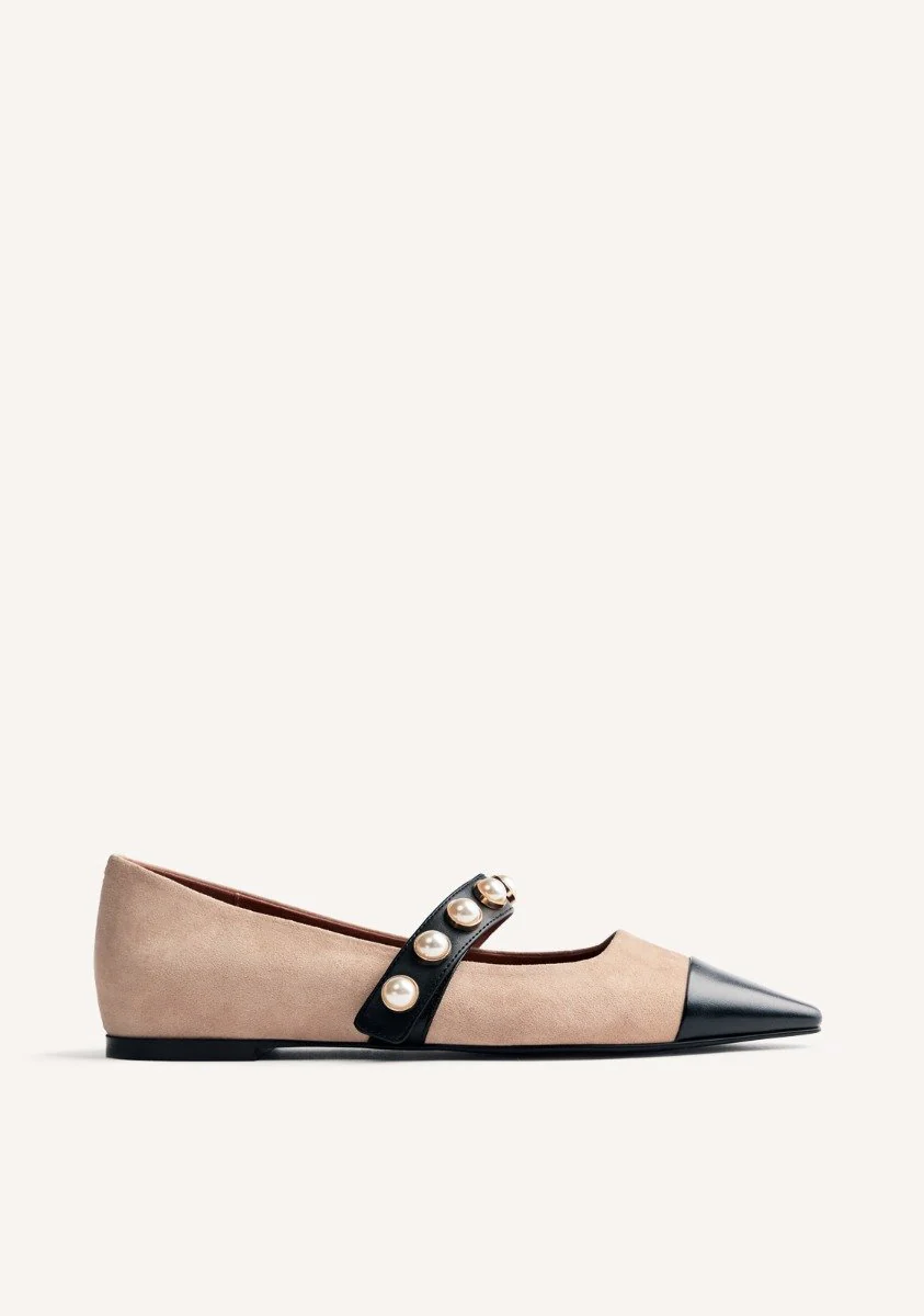 WEDGE PEARL BALLET FLATS GALIEN