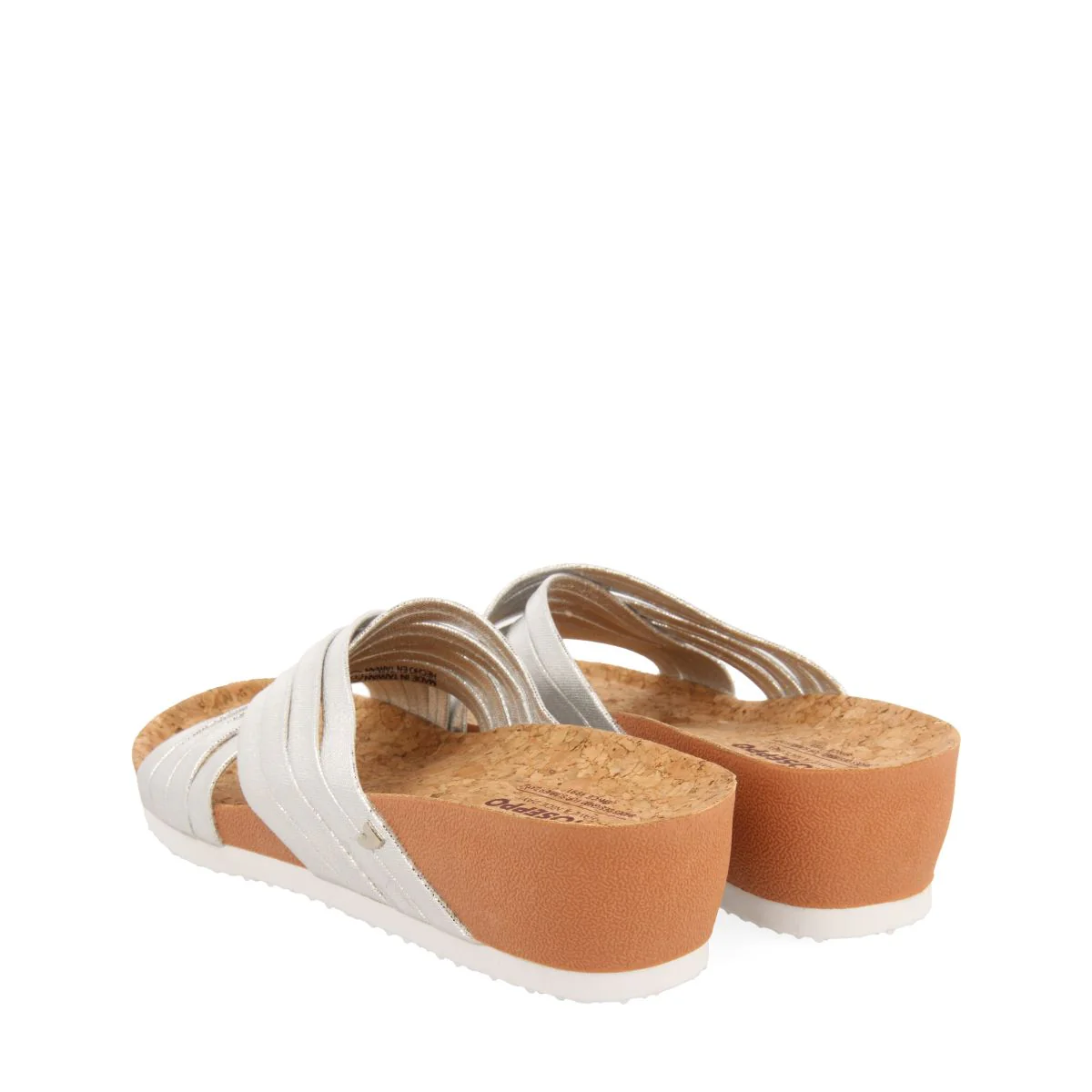 WEDGE SANDALS WITH SILVER STRAPS FOR WOMEN BREAGE - Image 3
