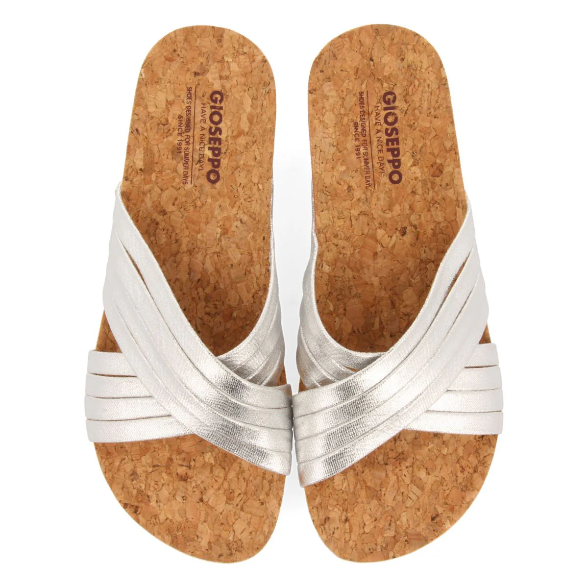 WEDGE SANDALS WITH SILVER STRAPS FOR WOMEN BREAGE - Image 4
