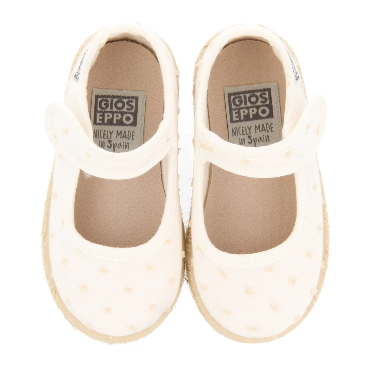 WHITE ESPADRILLES MARY JANE STYLE WITH POLKA DOT PRINT FOR GIRLS BUTERA - Image 4