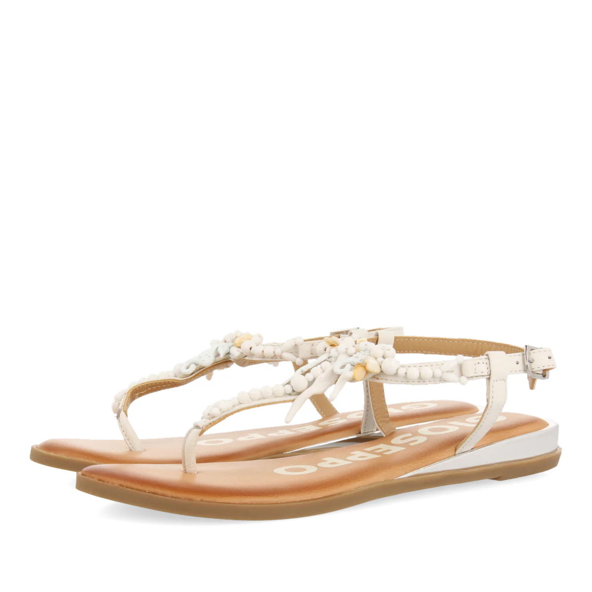 WHITE SANDALS FOR WOMAN ALBANY - Image 2