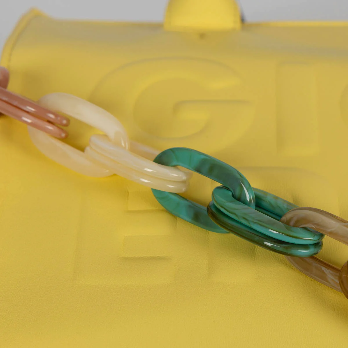 YELLOW BAG WITH HANDLES AND CROSSBODY STRAP LANEAST - Image 4