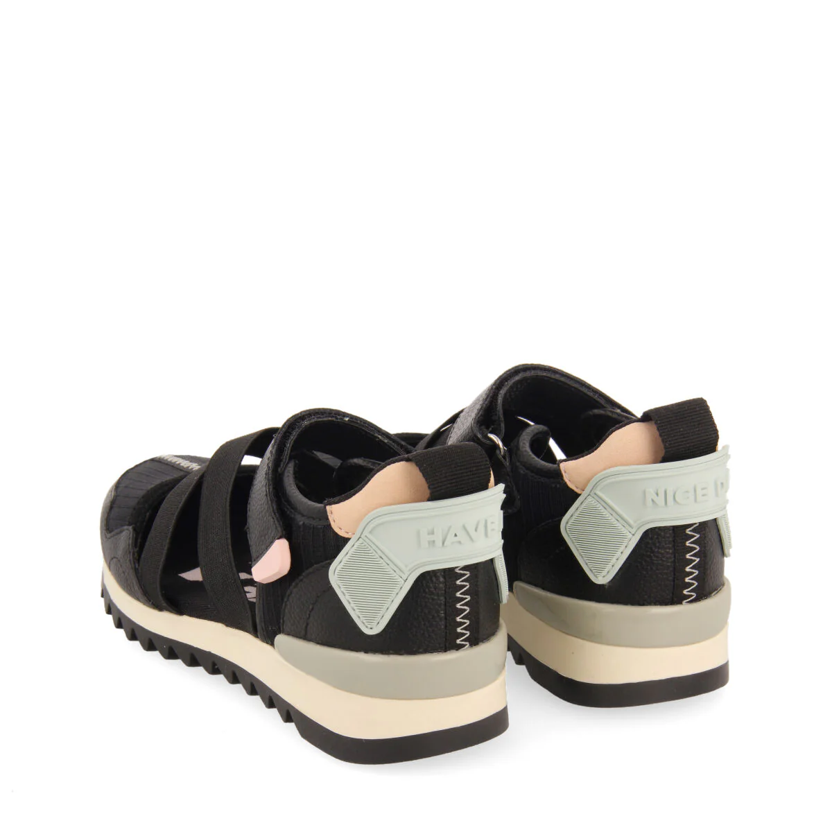 Ytres girls black sporty ballet flats - Image 4
