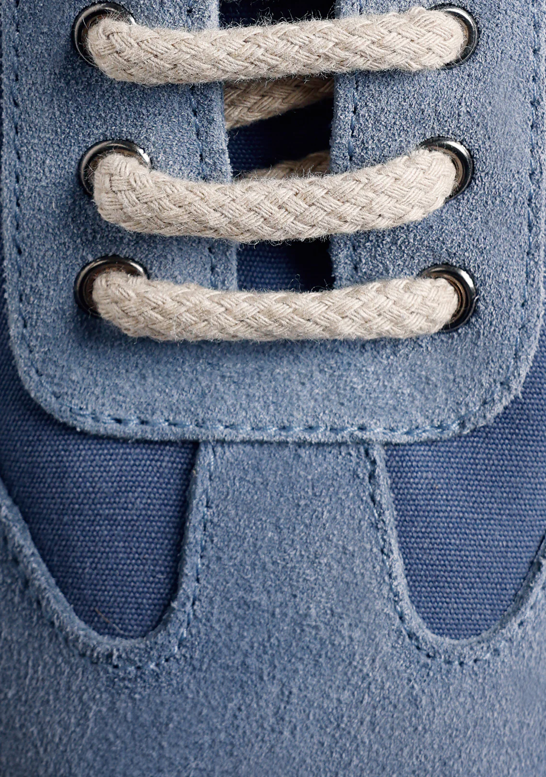 BLUE LEATHER SNEAKERS - Image 3