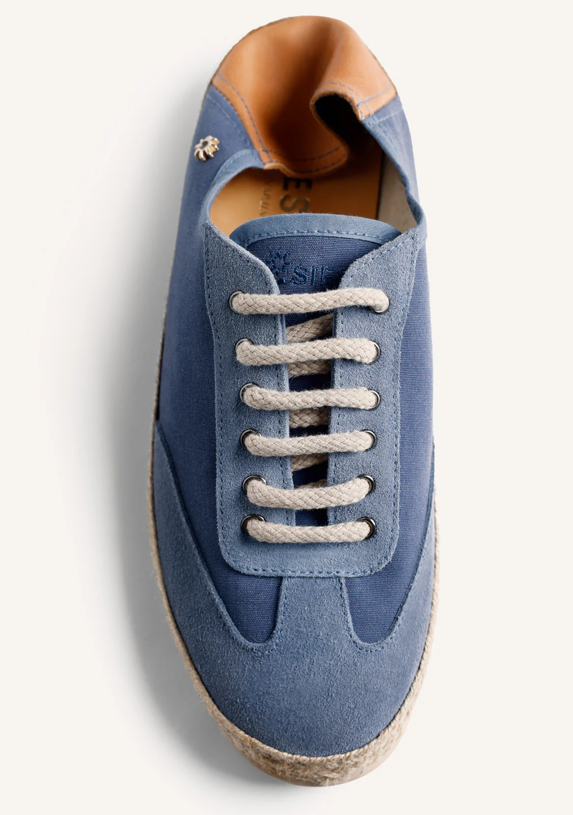 BLUE LEATHER SNEAKERS - Image 4