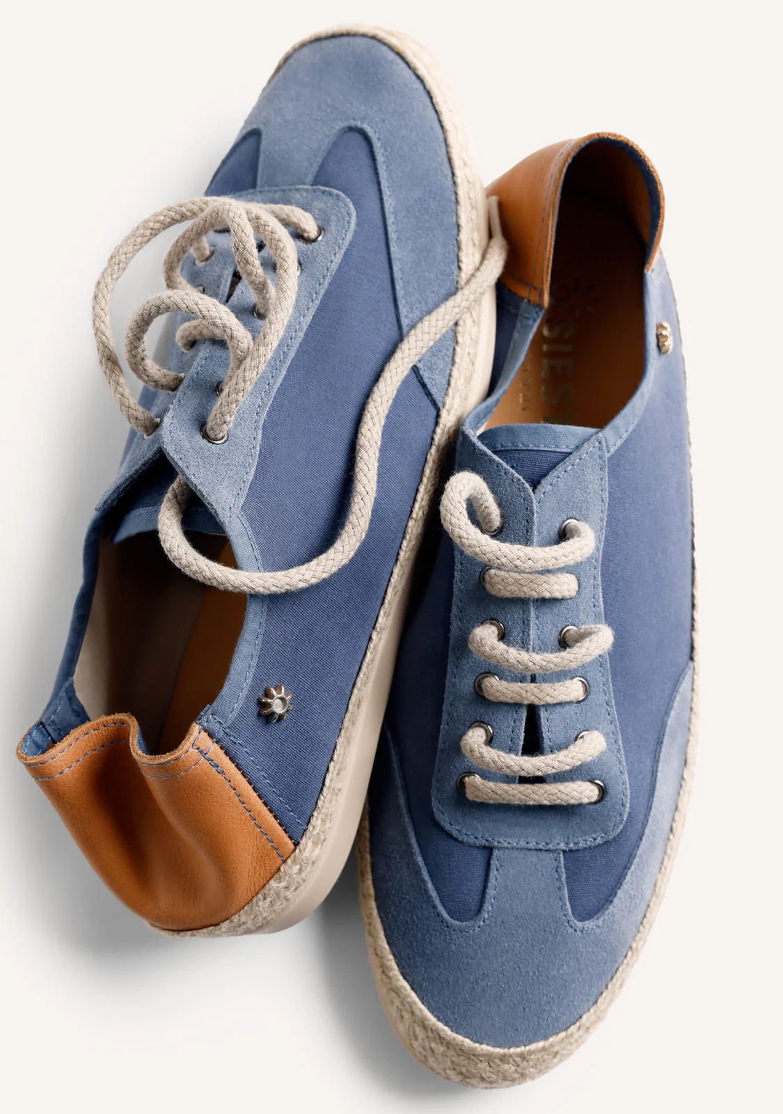 BLUE LEATHER SNEAKERS - Image 7
